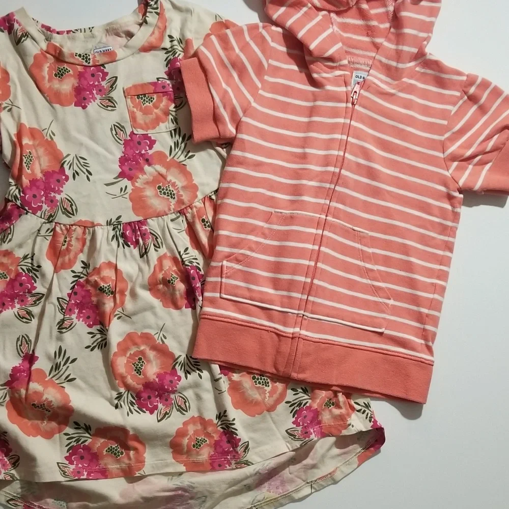 Old Navy hi/lo dress and hoodie